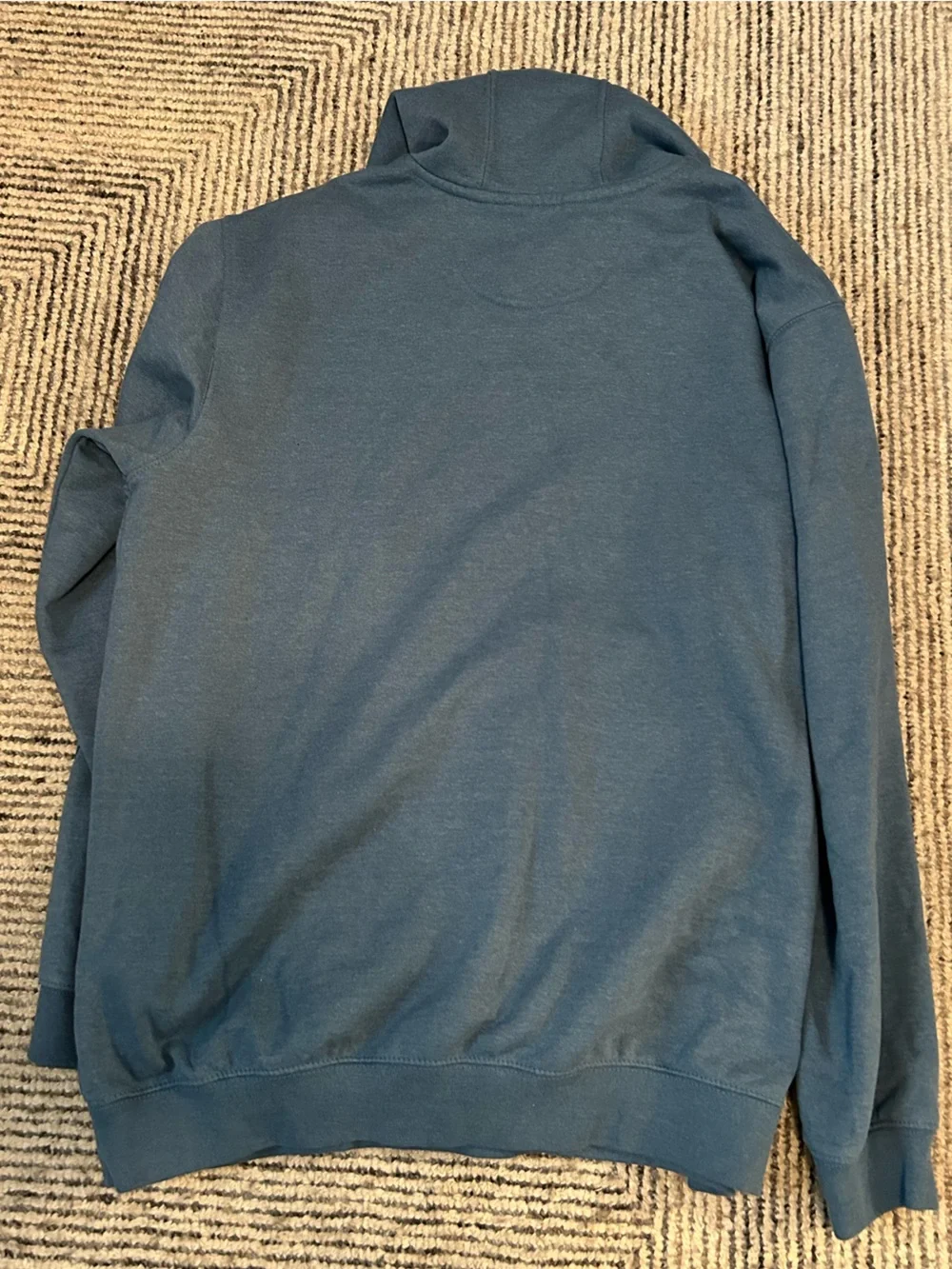 Carhartt Men's Blue Pullover Hoodie Sweater Loose Fit Size XL Cotton Blend